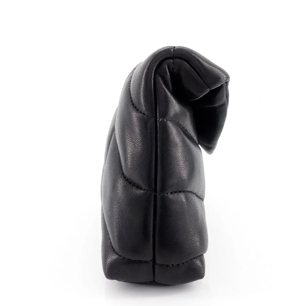 Lou Puffer Small Lambskin Leather Clutch Bag - Picture 4 of 11